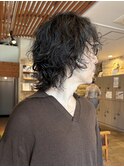 【メンズ】40代の大人ウルフパーマ