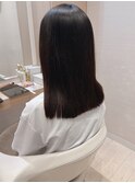 大人かわいい☆ぺたっとならない艶髪ストレート♪縮毛矯正