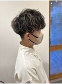 メンズハイライト メッシュカラー マッシュ 池袋メンズ