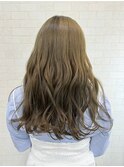 西川田ロング髪質改善トリートメントブリーチなしダブルカラー