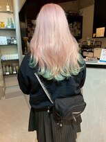 ペレ 原宿(PELE)&nbsp;ダブルカラー/ケアブリーチ/羽エクステ/原宿