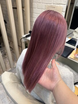 デイジー インデックスヘア 大島店(DAISY index hair) ローズベージュダスティーピンクコーラルピンクワンホンレイヤー