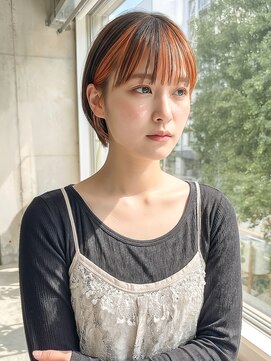 ヘアーズルーム 近鉄八尾(hair's RooM) 八尾エリアでおしゃれに仕上がる大人ボブ×インナー【近鉄八尾】