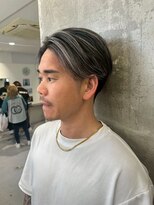 メンズサロン キング 高槻店(Men’s salon K!ng)&nbsp;韓国マッシュセンターパートツーブロックメンズハイライトウルフ