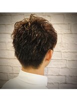 グレイスフルバーバー 赤坂見附店 アレンジショートパーマスタイル