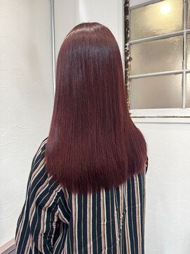 ヘアーサロン キー(Hair salon key) ワインレッド