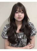 Beige brown × Layer cut