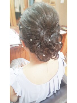 エクステンション クーチャー(Extention Cu'cha) 編み込み大きいお花アップ(*^^*)