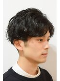 【SALON】アップバングニュアンスパーマ マッシュ 青木晃平