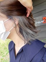 ナンバーエイト(number eight)&nbsp;可愛さチラ見せ◎ぷつっとカット★セクションカラー×ベージュ