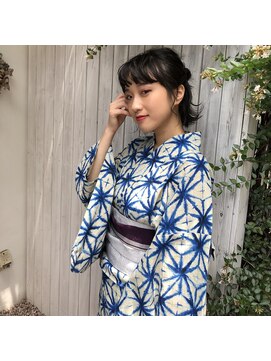 ラブクロムトーキョー オモテサンドウ(LOVECHROME OMOTESANDO) 大人かわいいネビージュ☆浴衣ヘアセット