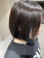 サロンドフィール 豊岡店(Salon de feel)&nbsp;ボブ/イヤリングカラー/ブルー