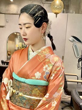 ゼスト クレス(ZEST Cres) 【cres奈佳子】成人式、卒業式ヘアセット、波ウェーブタイトヘア