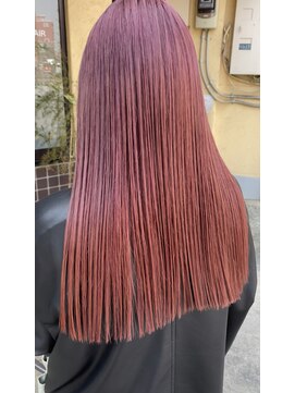 アオゾラヘアー フジサキグウ(AOZORA HAIR FUJISAKIGU) モードロング/カシスピンク