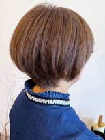 レポヘアー(Repos hair)&nbsp;20代30代40代大人可愛いハイライトアッシュベージュショート