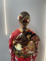 リッカ(LICCA)&nbsp;成人式ヘアセット/編みおろしアレンジ/ヘアセット/天神