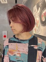 ブルックス ハイライト 大人ボブ  レイヤーボブ アッシュベージュ ショート