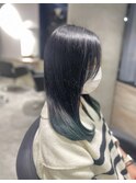 【Lee大阪店】グリーングラデ×内巻きスタイル/新出