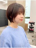 ショートカット×透明感カラーN-18