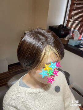 マビッシュヘアー(mabiche hair) フェミニンマッシュ&ツーブロック
