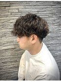 無造作シャドウパーマ