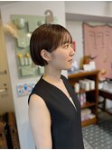伸ばしかけミニボブ/ショートボブ/丸みボブ　渋谷
