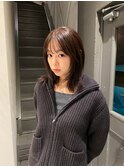20代30代40代艶感ストレートアッシュグレージュ透明感ロング