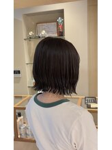 シアン 栄店(CYAN.) 筋感たっぷり切りっぱなしボブ♪