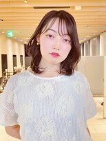 ミディアム/レイヤーカット/くびれシルエット/柔らか質感