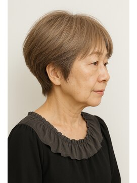ブレンドバイハピネス(Blend by happiness) 大人可愛い20代30代40代50代ミセスショートボブ丸みショートボブ