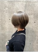 アッシュグレージュ/ダブルカラー/ショート/大人女子