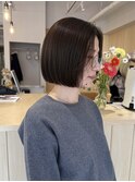 ぱつっとミニボブ