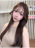 韓国風ストレートロング