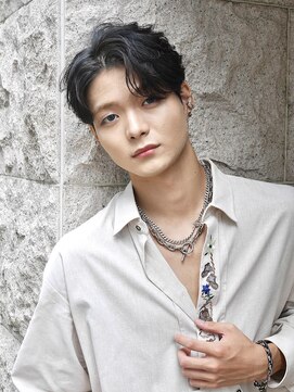 メンズフィール 南森町(MENS FEEL) ◆スパイキーショート/ブルーブラック/フェザーパーマ/南森町