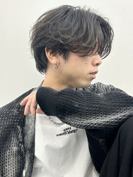 ロンドガルマン 名古屋(Lond GULLMAN) 曲がる縮毛矯正/ナチュラルセンターパート/ラウンドマッシュ