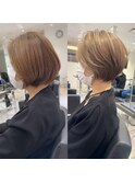 30代40代50代ショート白髪ぼかし銀座丸みくびれ井