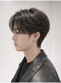 men's/メンズ/フェザーパーマ/ニュアンス/ダウンパーマ/黒染め