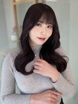 ソラ 広尾店(SORA)&nbsp;レイヤーカット/ピンクパープル/顔周りカット［広尾］