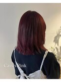 【大人女子におすすめ】艶カシスピンク×レイヤーミディ