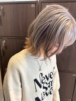 アース 焼津店(HAIR&MAKE EARTH) ダブルカラー×ミルクティーベージュ