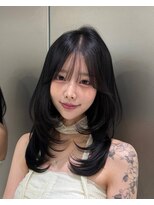 サンドイエナ 横浜店(sand yena)&nbsp;縮毛矯正でも柔らかいミディアムレイヤー