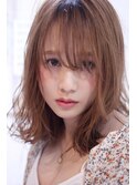 【H原宿/小島遥香】グレージュシースルーバング