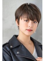 大人かわいい前髪セシルカットココアブラウンフリンジウェーブ