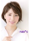 【奈良/富雄nao*c】☆大人かわいい丸みマッシュショートヘア