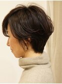 ひし形シルエット 大人ショート