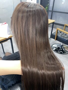 ウェイビー 桜木町店(WAVY) 【ワンカラー】くすみ系ダークブラウンカラー
