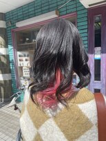 ピエスデシュブー(piece des cheveux)&nbsp;新生活に向けて春色インナーカラー