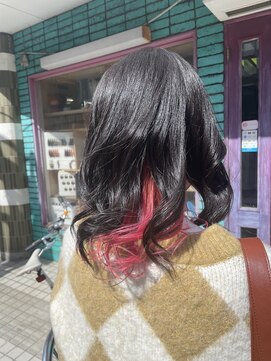 ピエスデシュブー(piece des cheveux) 新生活に向けて春色インナーカラー