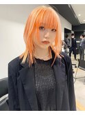 R74_オレンジ × ブロンド デザインカラー