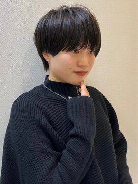 ロンドブルーム 天神大名店(Lond Bloom) 大人マッシュショート丸みショート黒髪ショートベリーショート